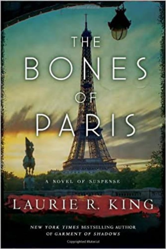 Book cover for "The Bones of Paris" by Laurie R King