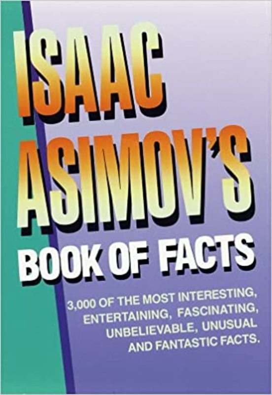 Book cover for "The Book of Facts" by Isaac Asimov