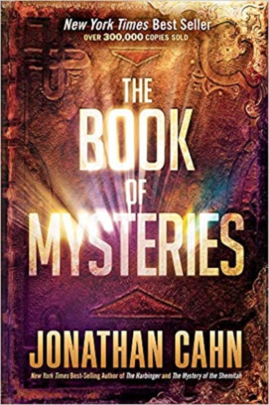 Book cover for "The Book of Mysteries" by Jonathan Cahn