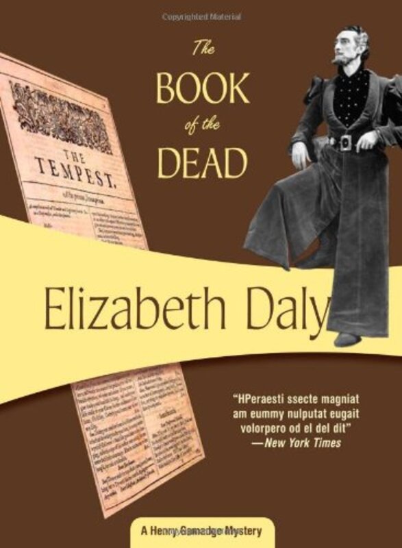 Book cover for "The Book of the Dead" by Elizabeth Daly
