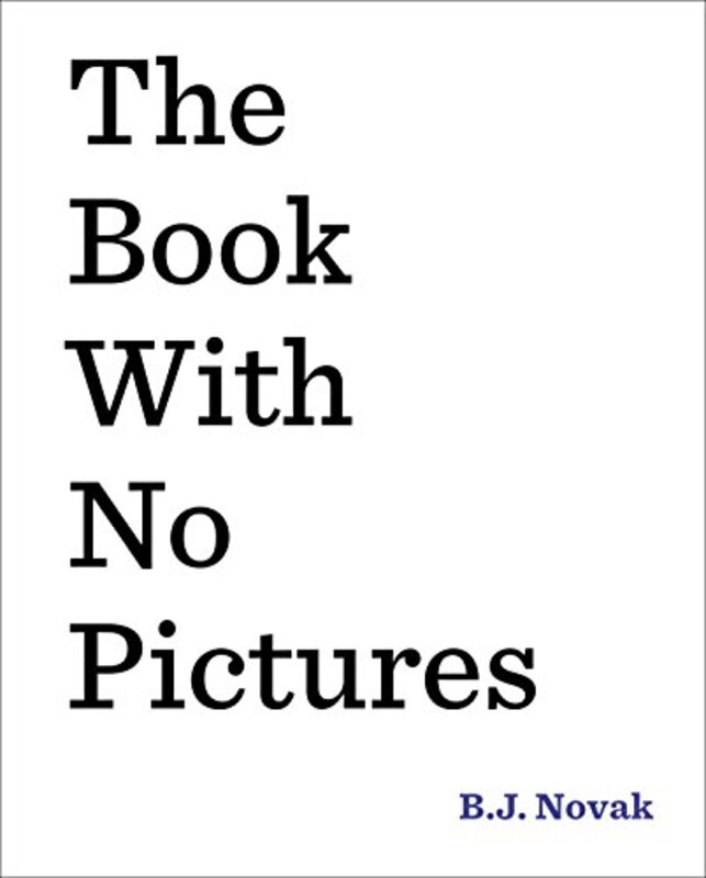Book cover for "The Book with No Pictures"