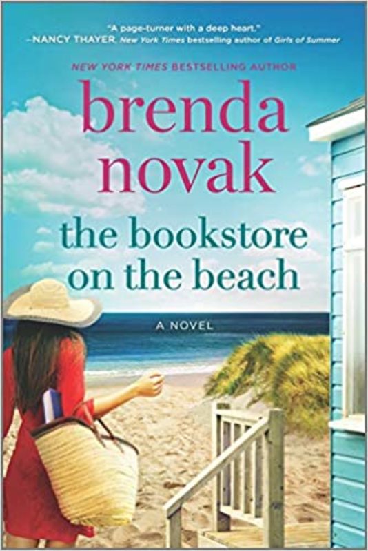 Book cover for "The Bookstore on the Beach" by Brenda Novak