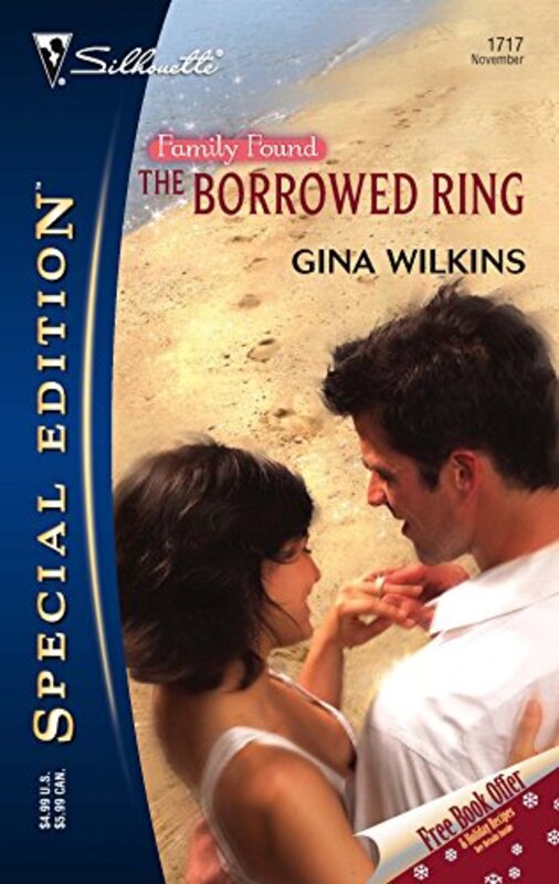 Book cover for "The Borrowed Ring" by Gina Ferris Wilkins