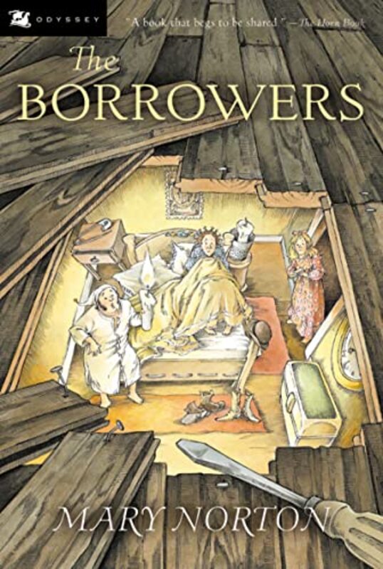 Book cover for "The Borrowers" by Mary Norton