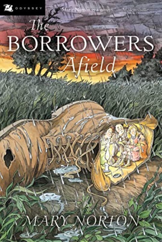Book cover for "The Borrowers Afield" by Mary Norton