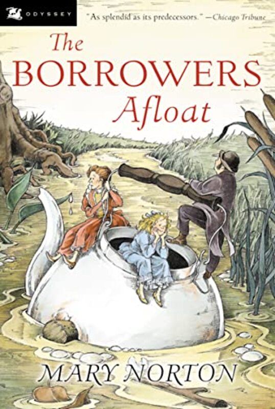 Book cover for "The Borrowers Afloat" by Mary Norton