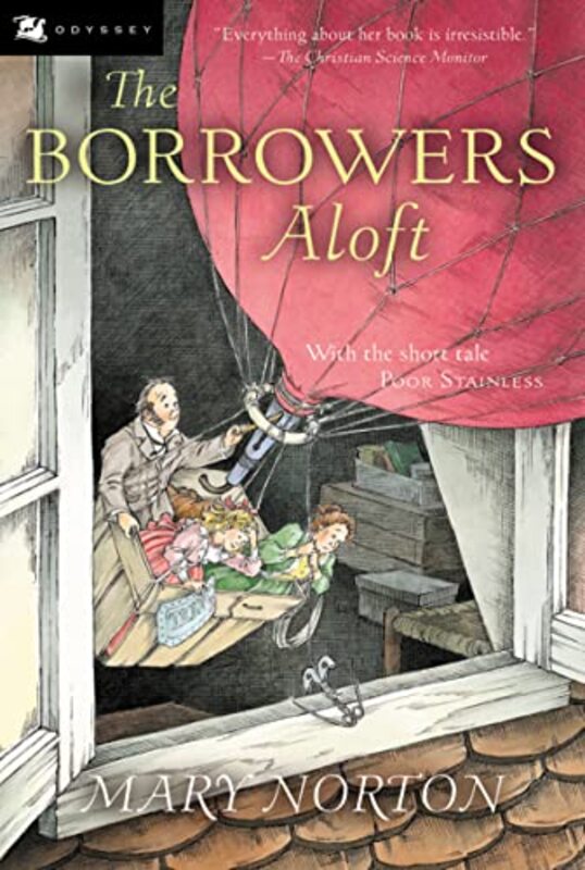 Book cover for "The Borrowers Aloft" by Mary Norton