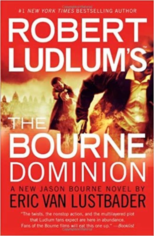 Book cover for "The Bourne Dominion" by Eric Van Lustbader