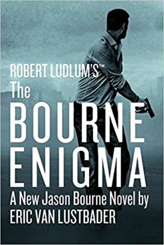 Book cover for "The Bourne Enigma" by Eric Van Lustbader