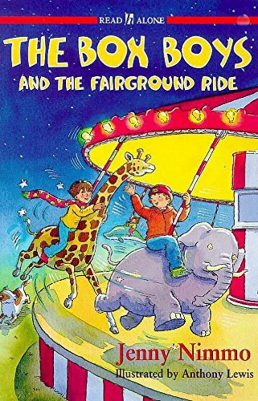 Book cover for "The Box Boys and the Fairground Ride" by Jenny Nimmo