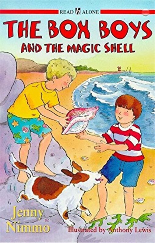Book cover for "The Box Boys and the Magic Shell" by Jenny Nimmo