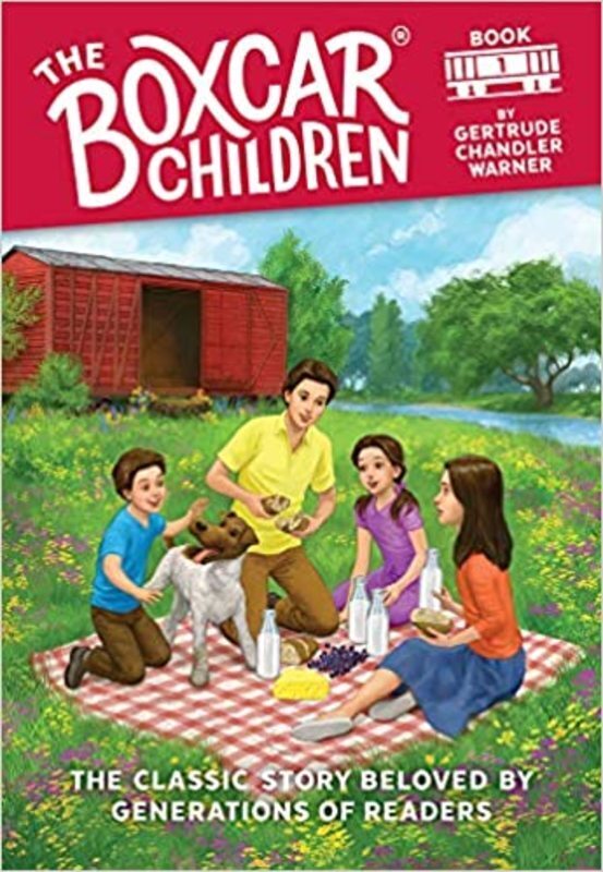 Book cover for "The Boxcar Children" by Gertrude Chandler Warner