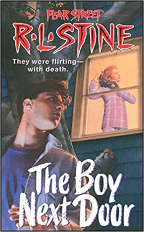 Book cover for "The Boy Next Door" by R.L. Stine