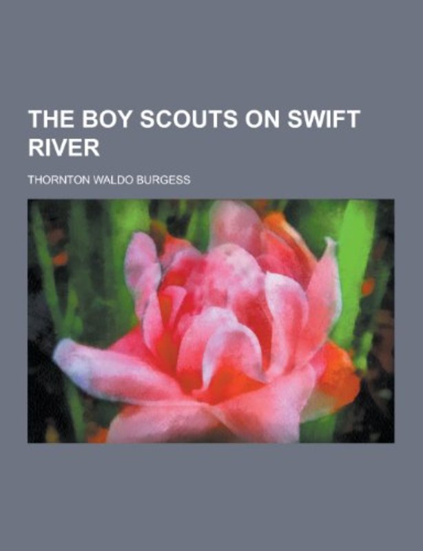 Book cover for "The Boy Scouts on Swift River" by Thornton W Burgess