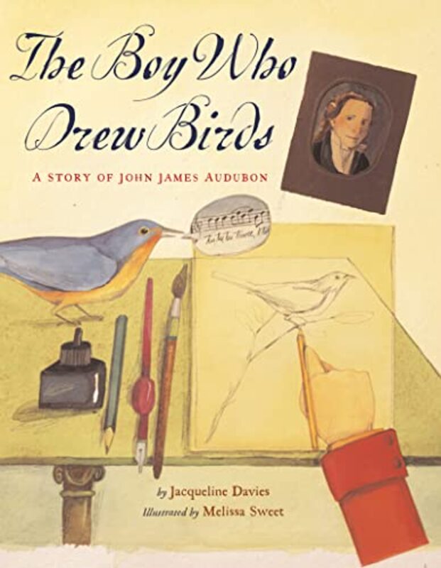 Book cover for "The Boy Who Drew Birds" by Jacqueline Davies