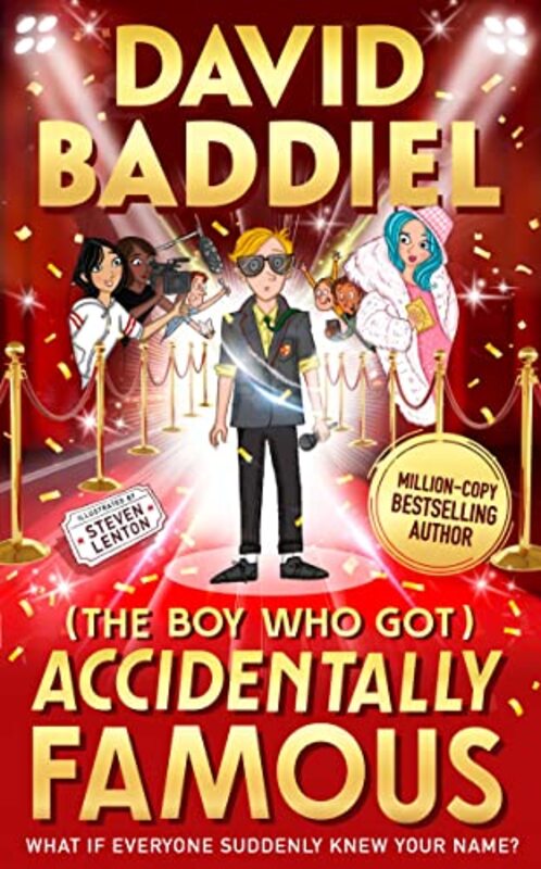 Book cover for "The Boy Who Got Accidentally Famous" by David Baddiel