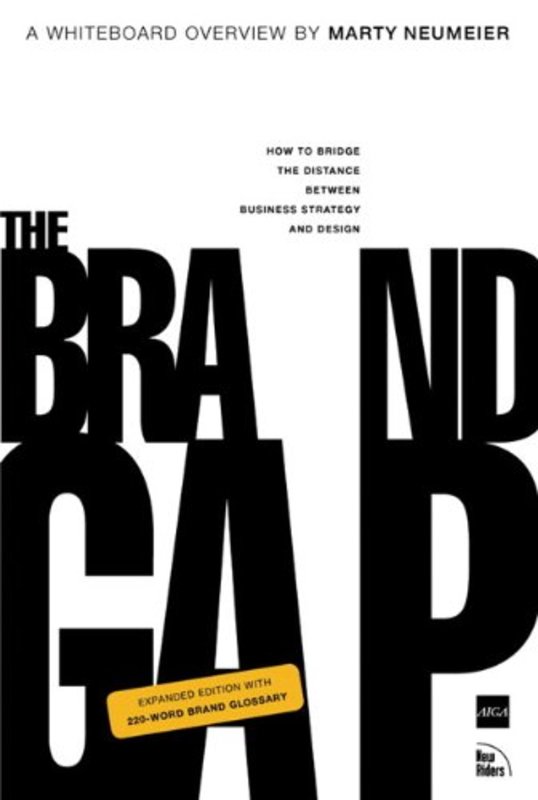 Book cover for "The Brand Gap" by Marty Neumeier