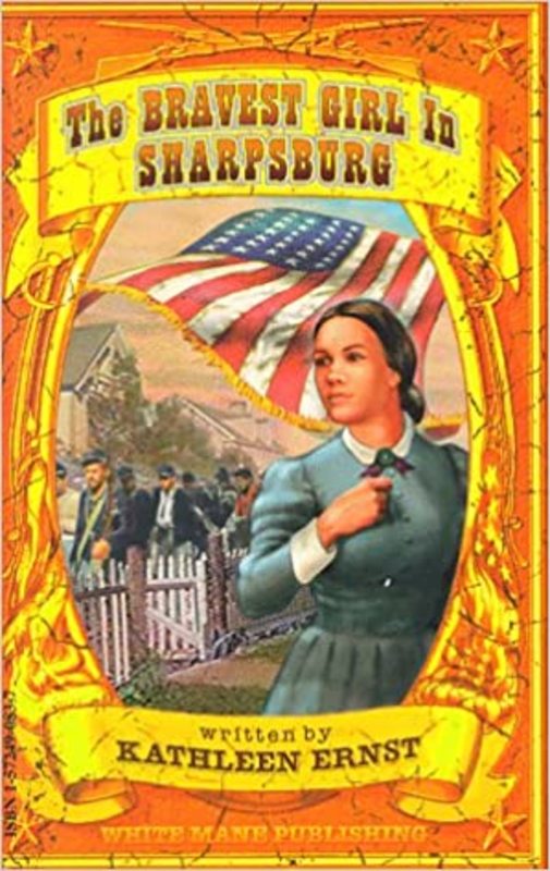 Book cover for "The Bravest Girl in Sharpsburg" by Kathleen Ernst