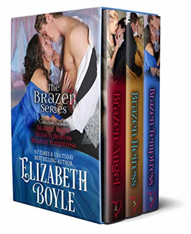 Book cover for "The Brazen Trilogy" by Elizabeth Boyle