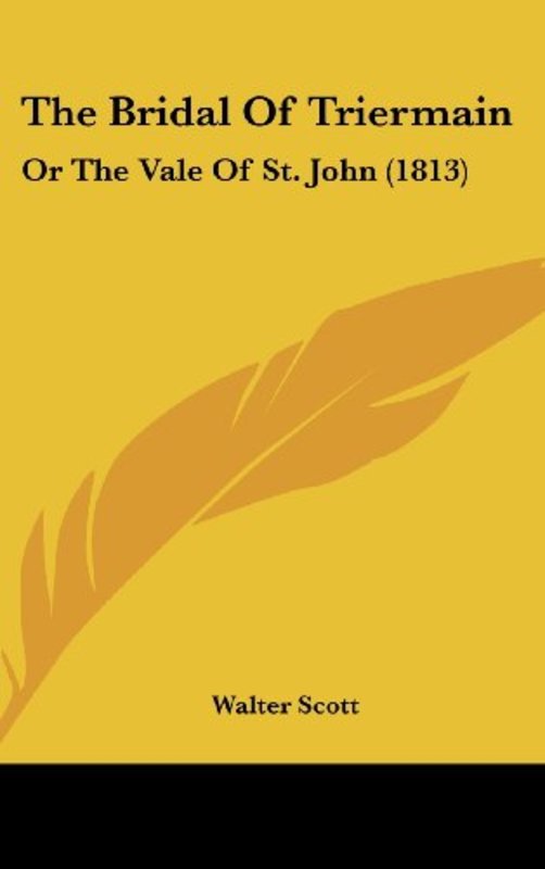 Book cover for "The Bridal of Triermain" by Sir Walter Scott