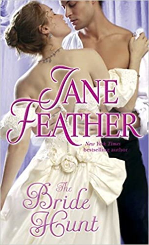 Book cover for "The Bride Hunt" by Jane Feather