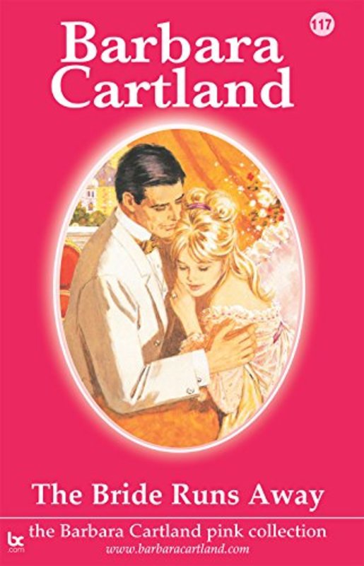 Book cover for "The Bride Runs Away" by Barbara Cartland