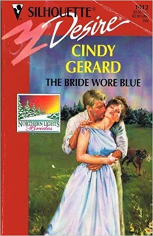 Book cover for "The Bride Wore Blue" by Cindy Gerard