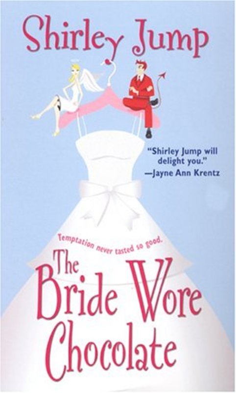Book cover for "The Bride Wore Chocolate" by Shirley Jump