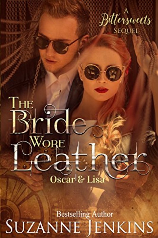 Book cover for "The Bride Wore Leather" by Suzanne Jenkins