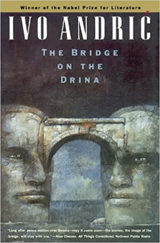 Book cover for "The Bridge on the Drina" by Ivo Andric