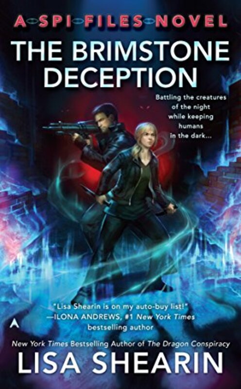 Book cover for "The Brimstone Deception" by Lisa Shearin