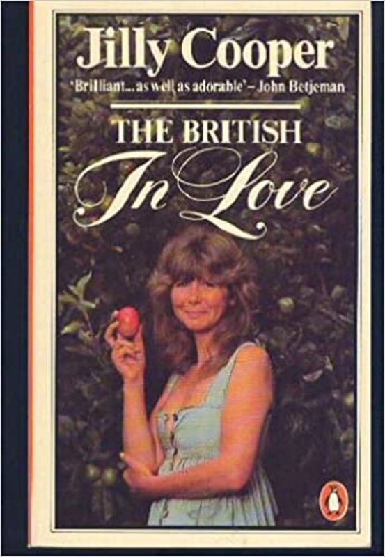 Book cover for "The British in Love" by Jilly Cooper
