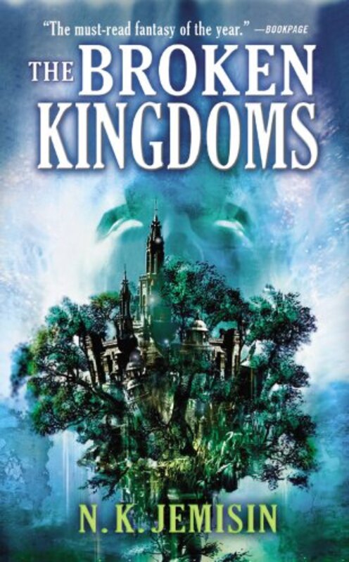 Book cover for "The Broken Kingdoms" by NK Jemisin