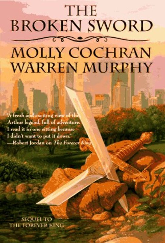 Book cover for "The Broken Sword" by Warren Murphy