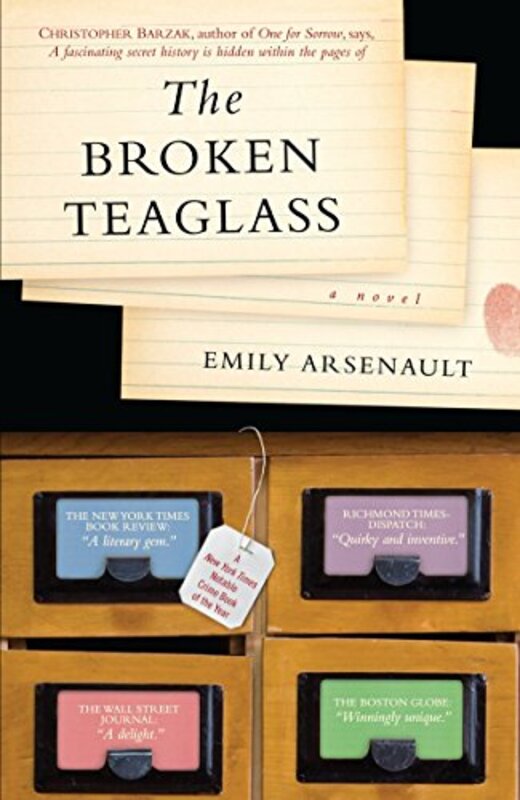 Book cover for "The Broken Teaglass" by Emily Arsenault