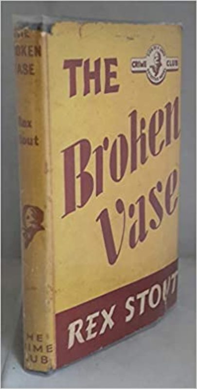 Book cover for "The Broken Vase" by Rex Stout