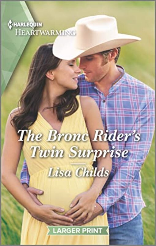 Book cover for "The Bronc Rider's Twin Surprise" by Lisa Childs