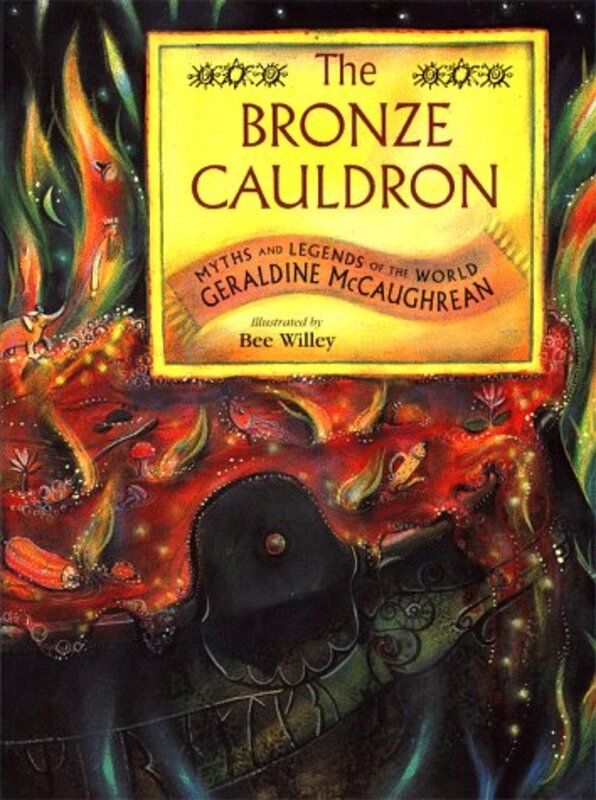 Book cover for "The Bronze Cauldron" by Geraldine McCaughrean