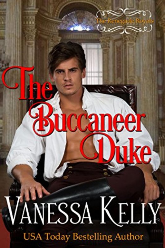 Book cover for "The Buccaneer Duke" by Vanessa Kelly