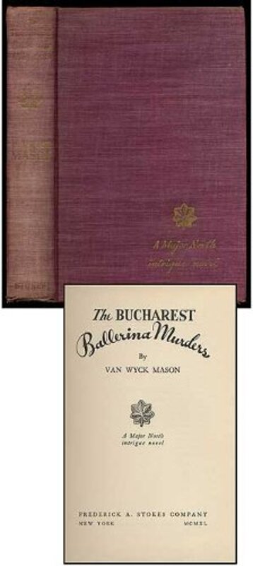 Book cover for "The Bucharest Ballerina Murders" by F Van Wyck Mason