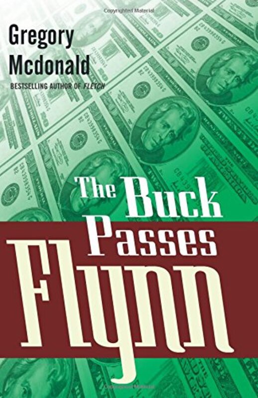 Book cover for "The Buck Passes Flynn" by Gregory Mcdonald