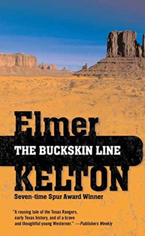 Book cover for "The Buckskin Line" by Elmer Kelton