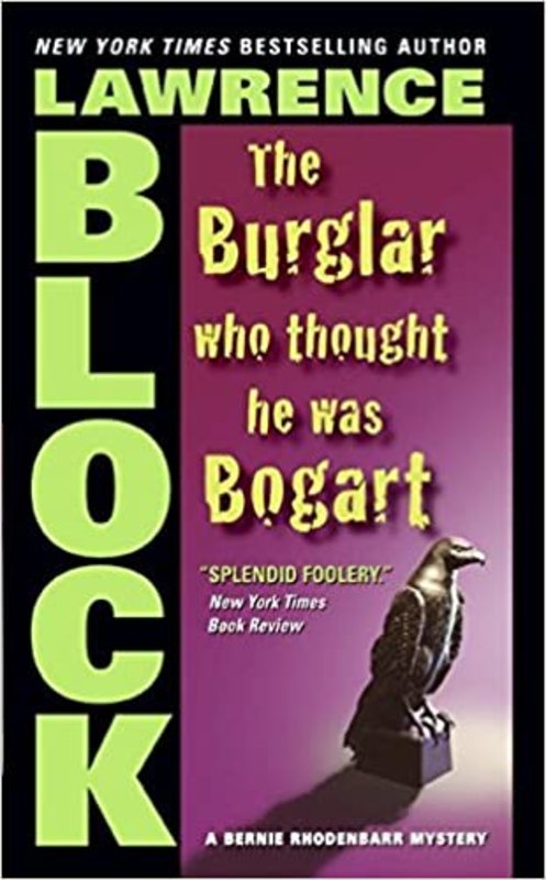 Book cover for "The Burglar Who Thought He Was Bogart" by Lawrence Block