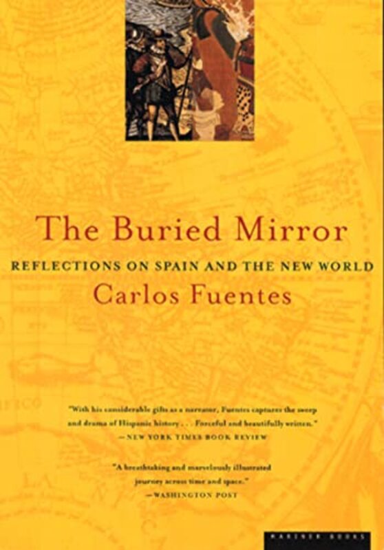 Book cover for "The Buried Mirror" by Carlos Fuentes