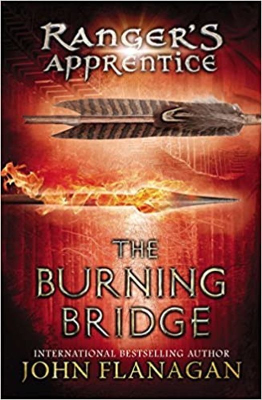 Book cover for "The Burning Bridge" by John Flanagan
