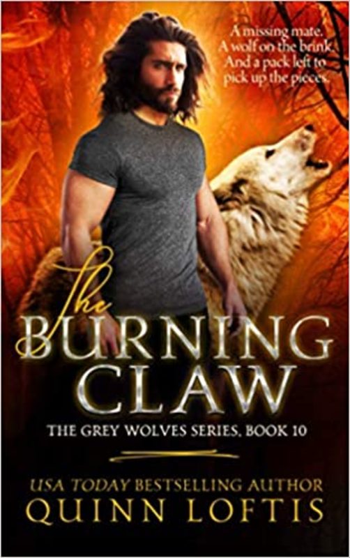 Book cover for "The Burning Claw" by Quinn Loftis