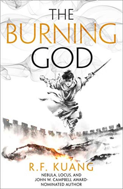 Book cover for "The Burning God" by RF Kuang