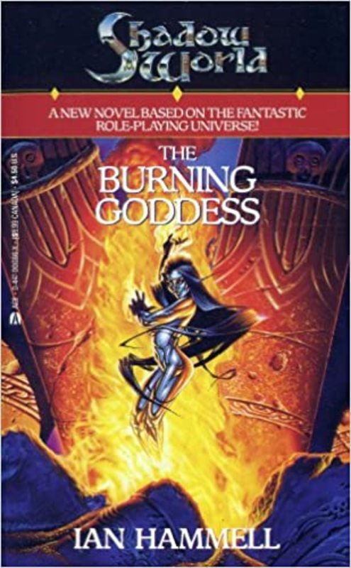 Book cover for "The Burning Goddess" by Rachel Caine