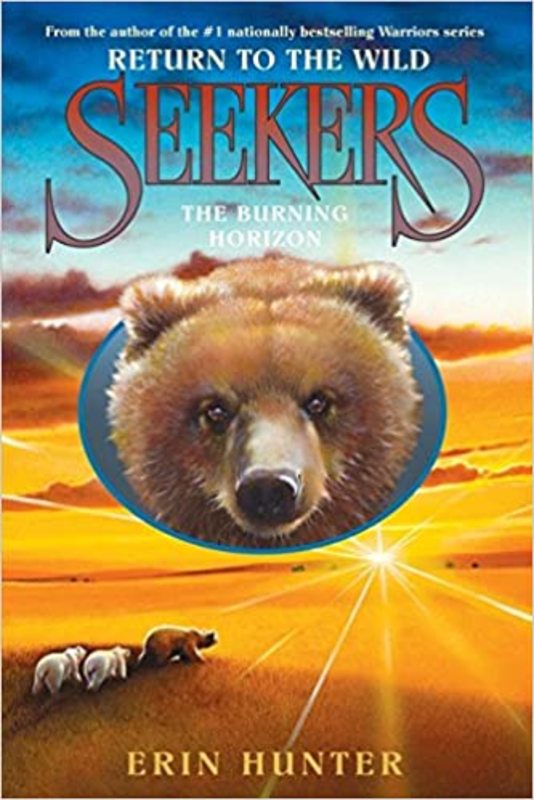 Book cover for "The Burning Horizon" by Erin Hunter