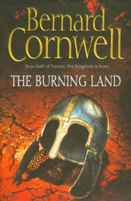 Book cover for "The Burning Land" by Bernard Cornwell